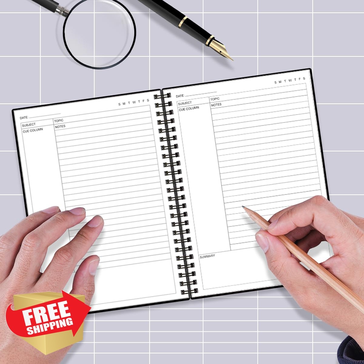 Yaridar Cornell Notebook Black 5.8×8.5in
