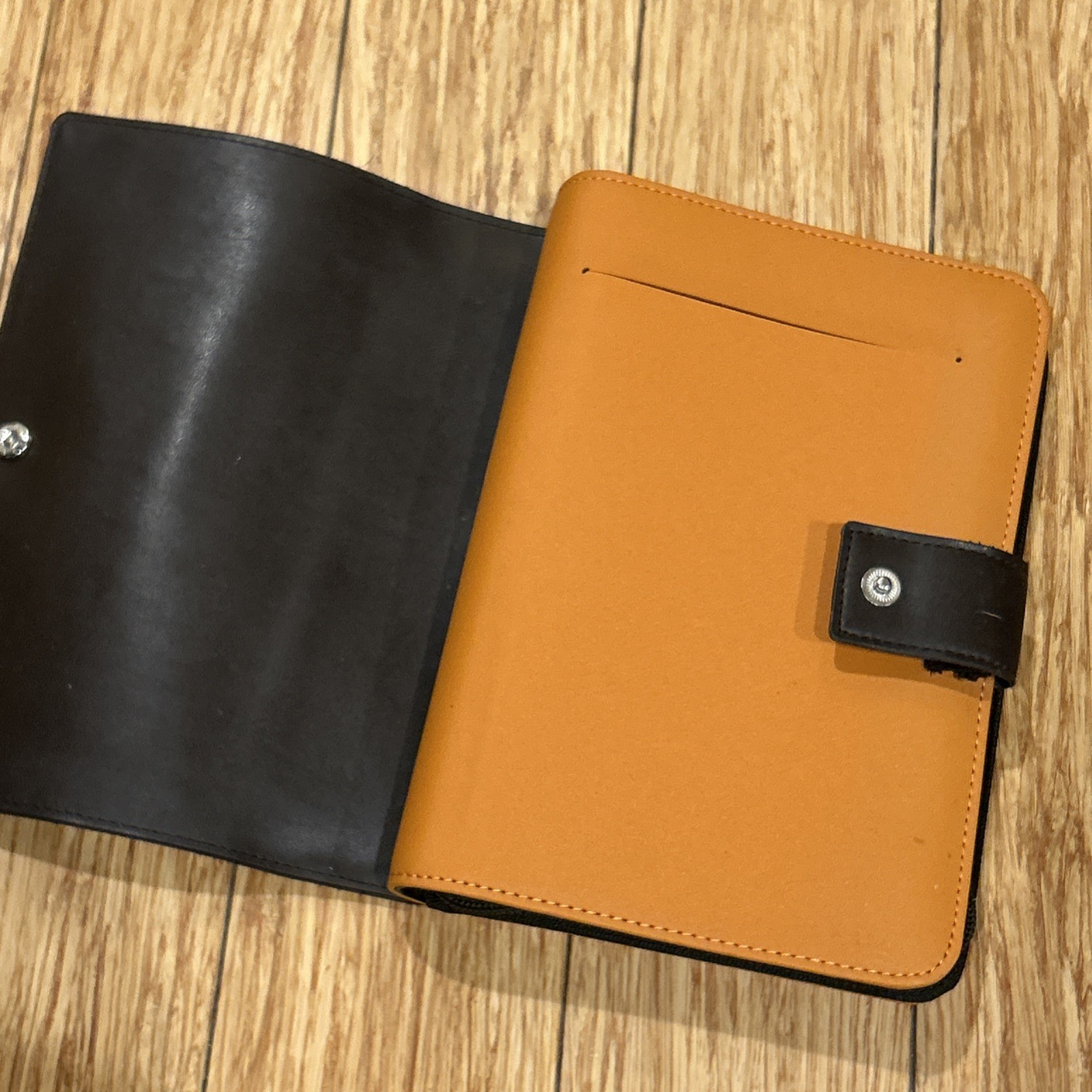 Franklin Covey Planner Brown & Orange 6 Ring Zipper 365 Planner Career Academic
