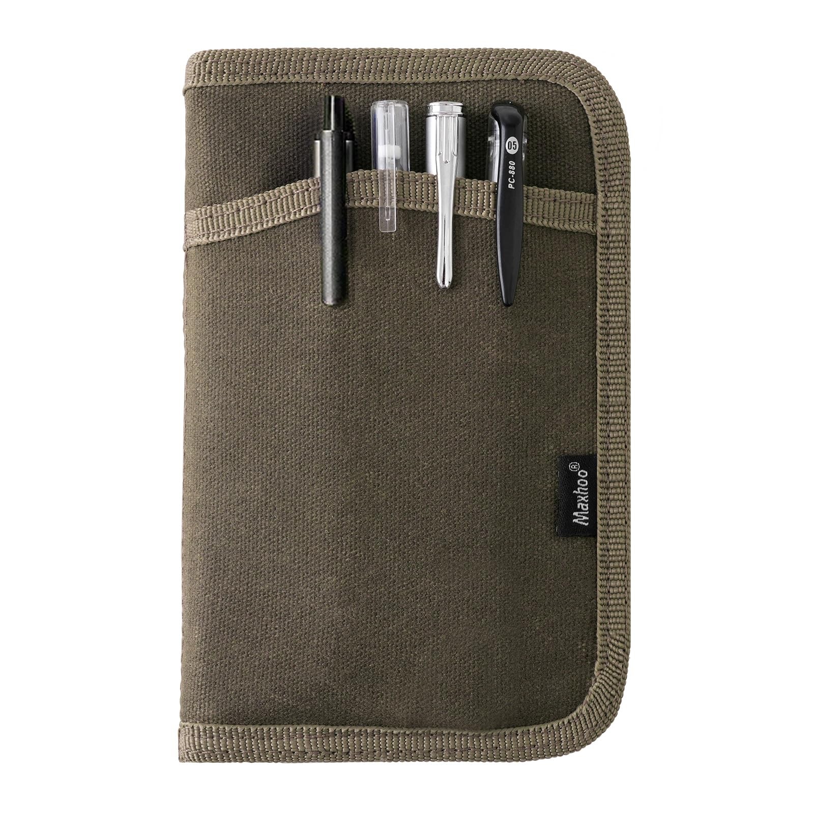 Journal Cover for Field Notes & Moleskine Cahier 3.5 x 5.5 Waxed Canvas Noteb…