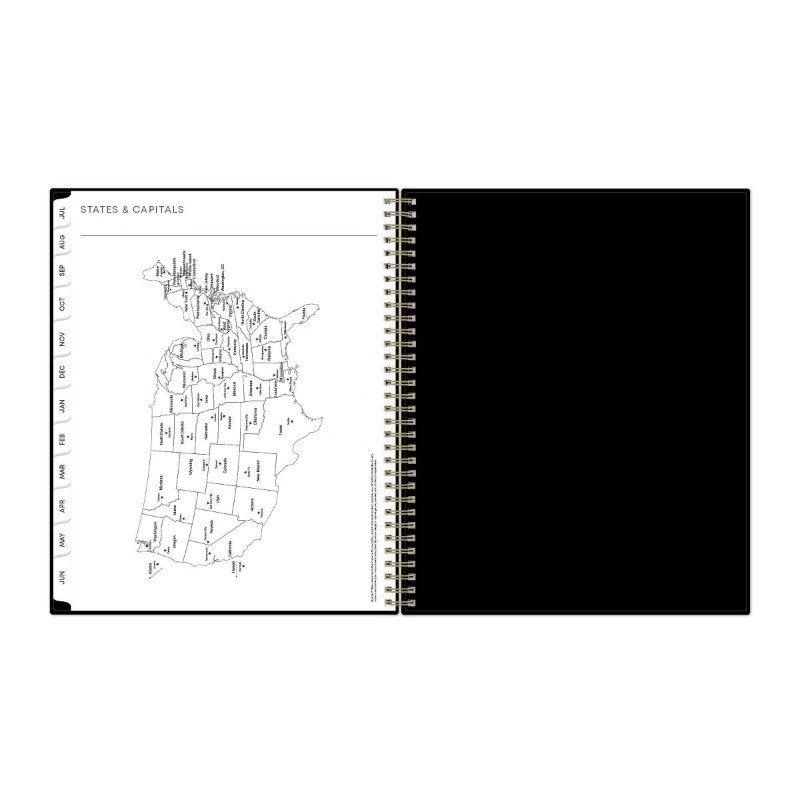 Blue Sky 8.5″x11″ 2026-2027 Weekly/Monthly Planner BS Black PP Double Horizontal