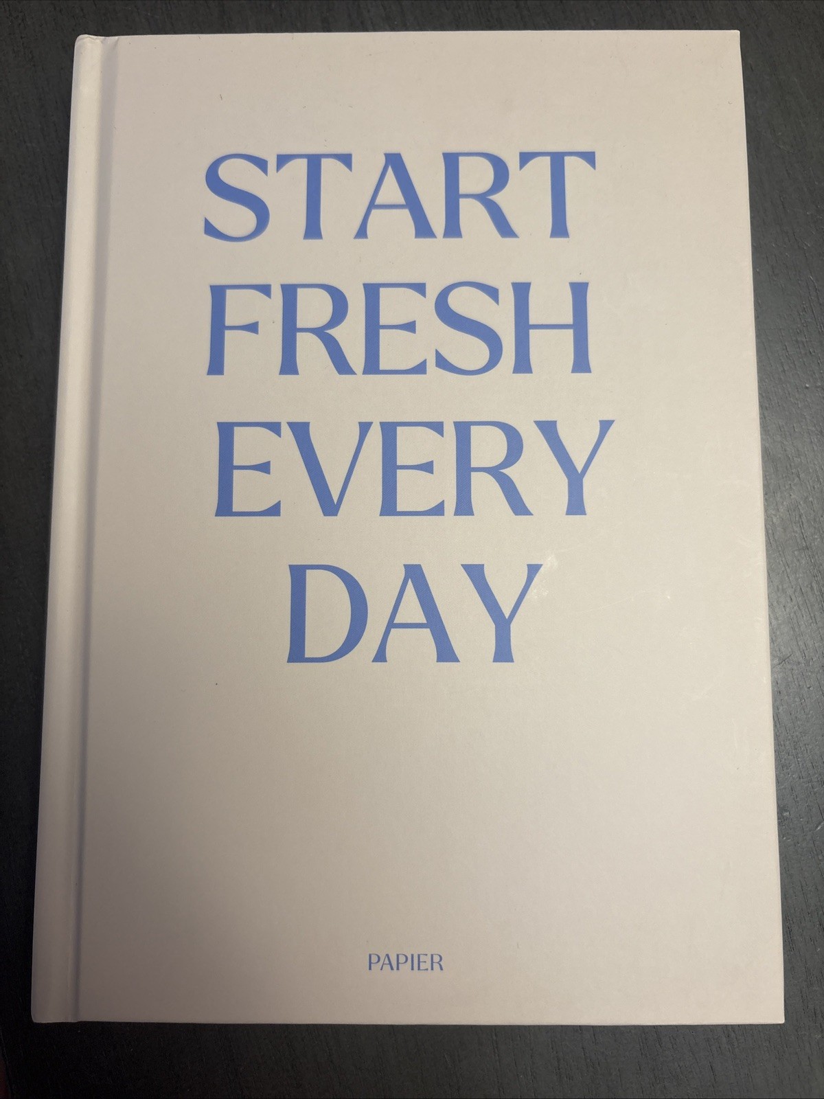 NEW ~ Blue & Cream Papier “Start Fresh Everyday” 16 Week Productivity Planner