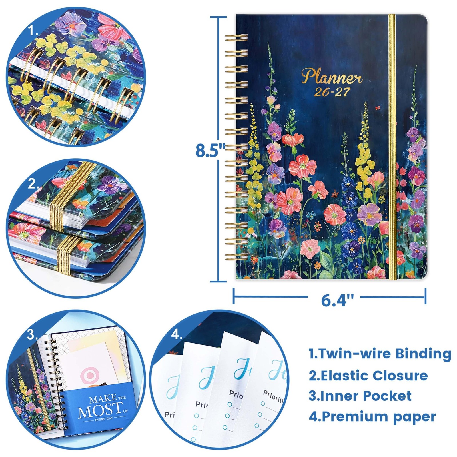 Planner 2026-2027 – 2026-2027 Planner Weekly and Monthly from July 2026 to Ju…