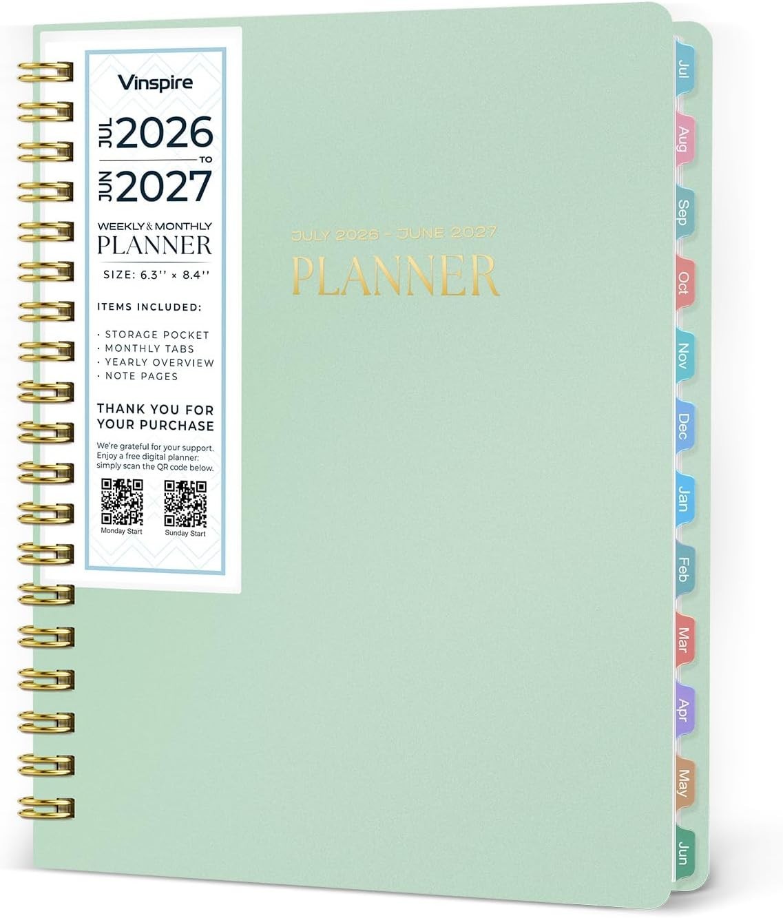 2026 Planner Yearly Monthly & Weekly Planner 2026-2027 Teachers & Students