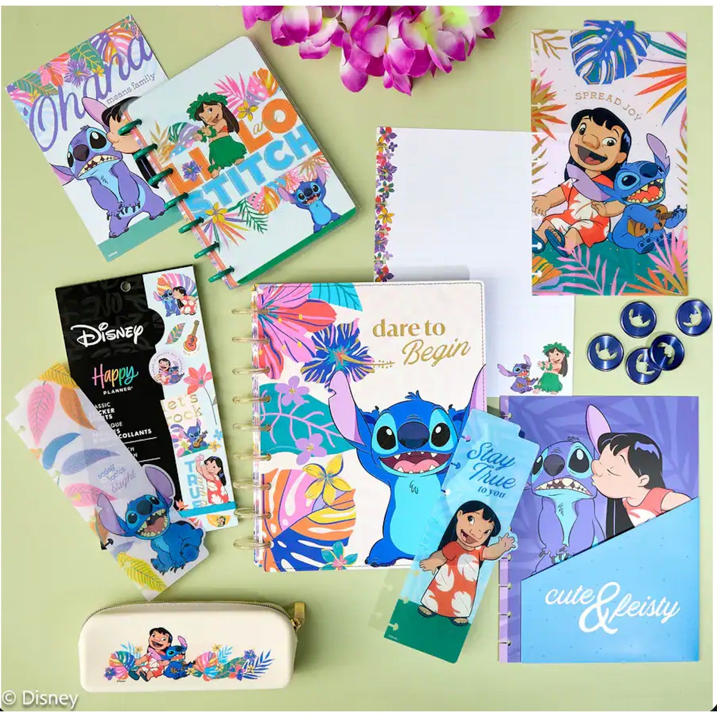 Disney Lilo & Stitch Be Happy Box Happy Planner New In Box Retired Vaulted Set