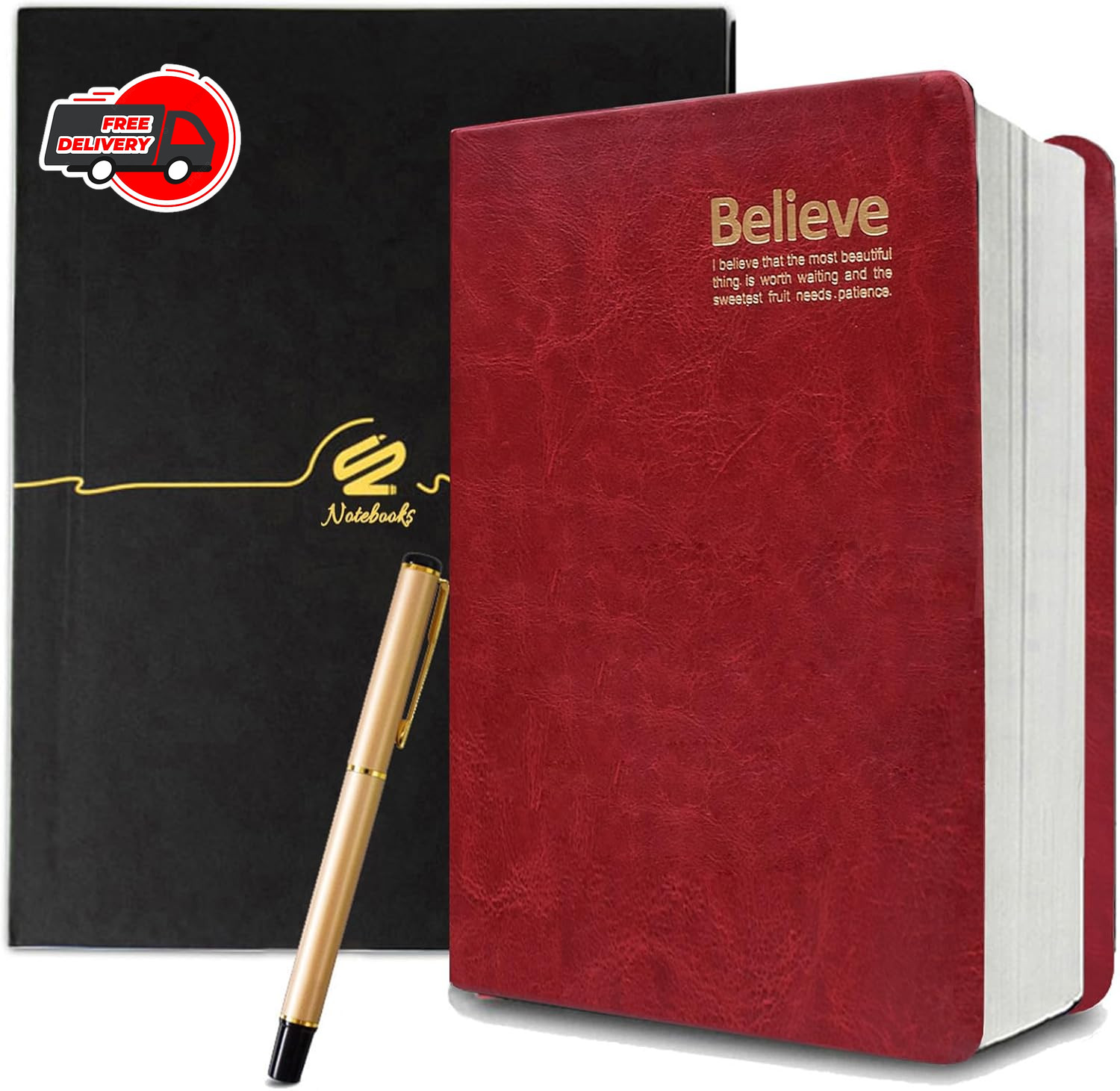 Thick Leather Journal Notebook 720 Pages Retro Thick Lined Paper Writing Journal