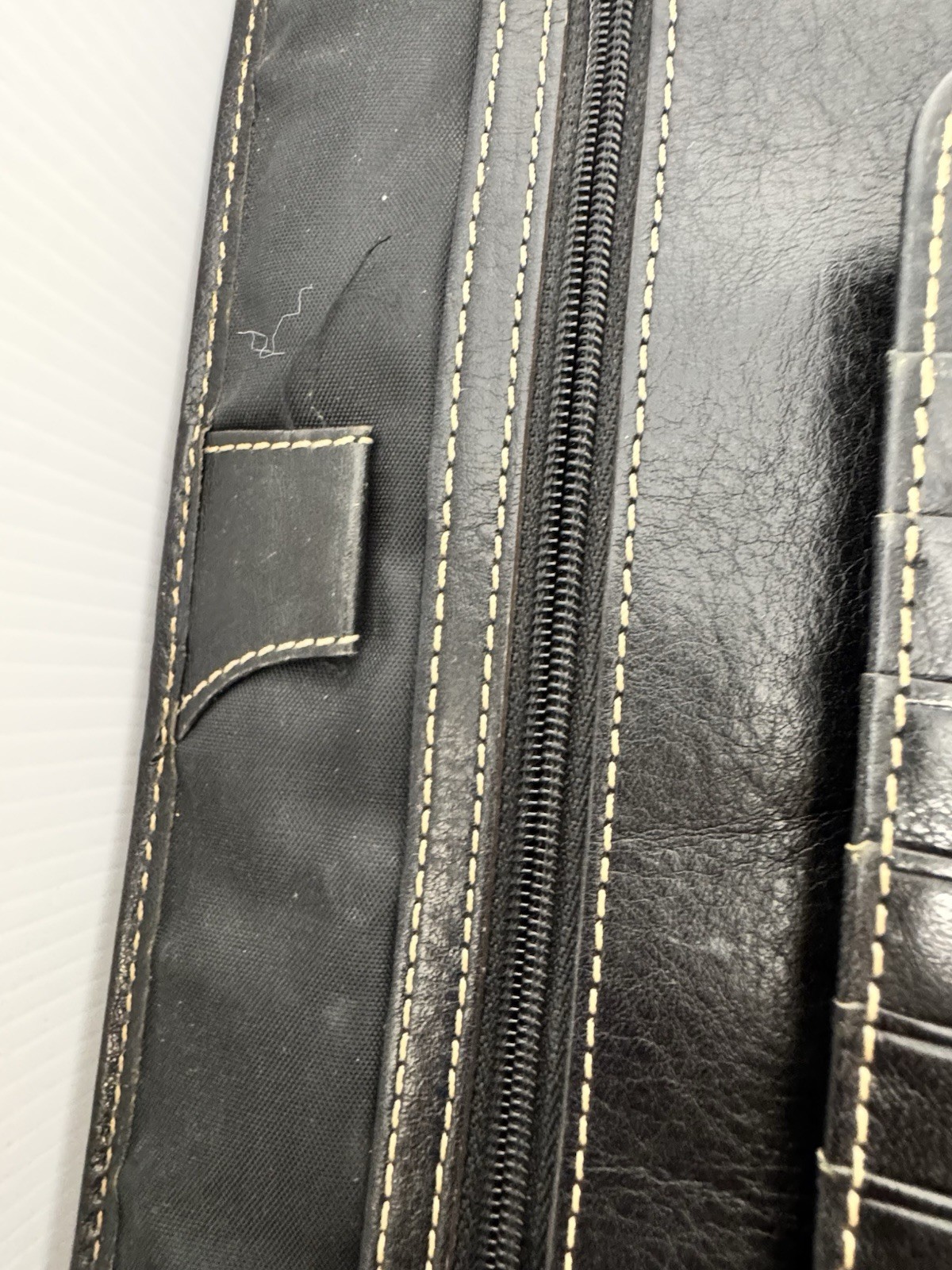 Franklin Covey Leather Planner Classic Original Vintage Aurora Collages Black