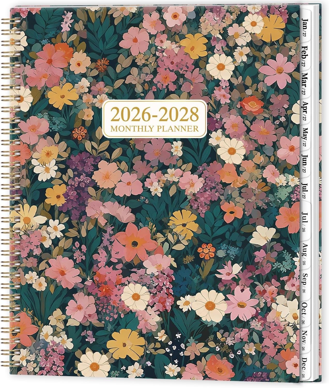 2026-2028 Inspirational Monthly Planner with Thick Paper & Twin-Wire Binding