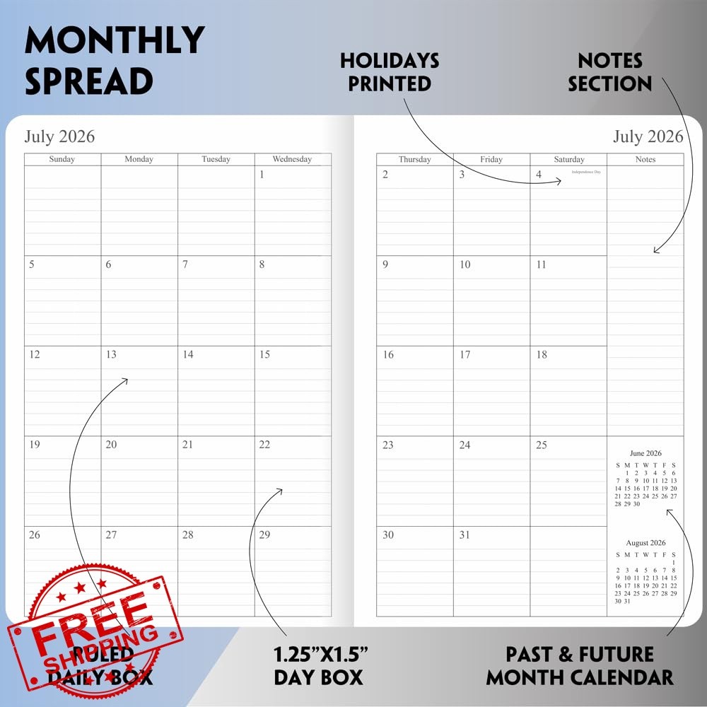 FanandRan 5.5×8.25 Teal 26-27 Planner
