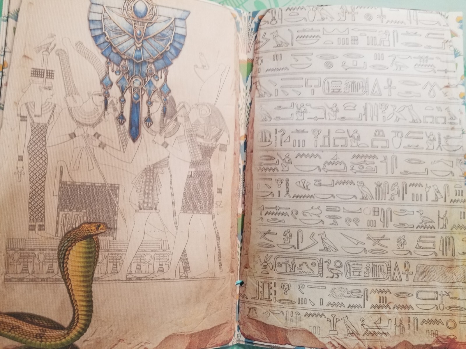 Junk Journal Booklet Blank “EGYPTIAN WONDERS” HANDMADE 5.5″x8.5″