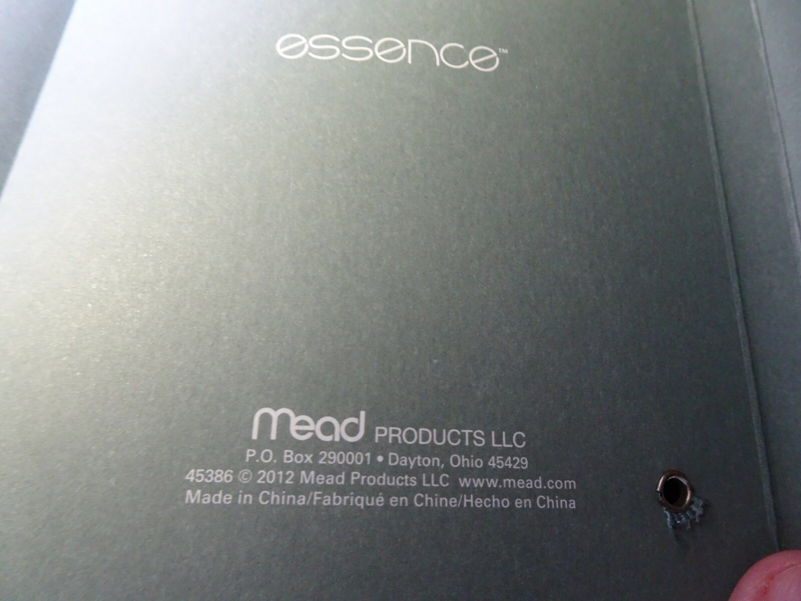Mead Essence Bungee Pagemarker Journal, 160 Pages, 5-1/4 x 7-1/4 in