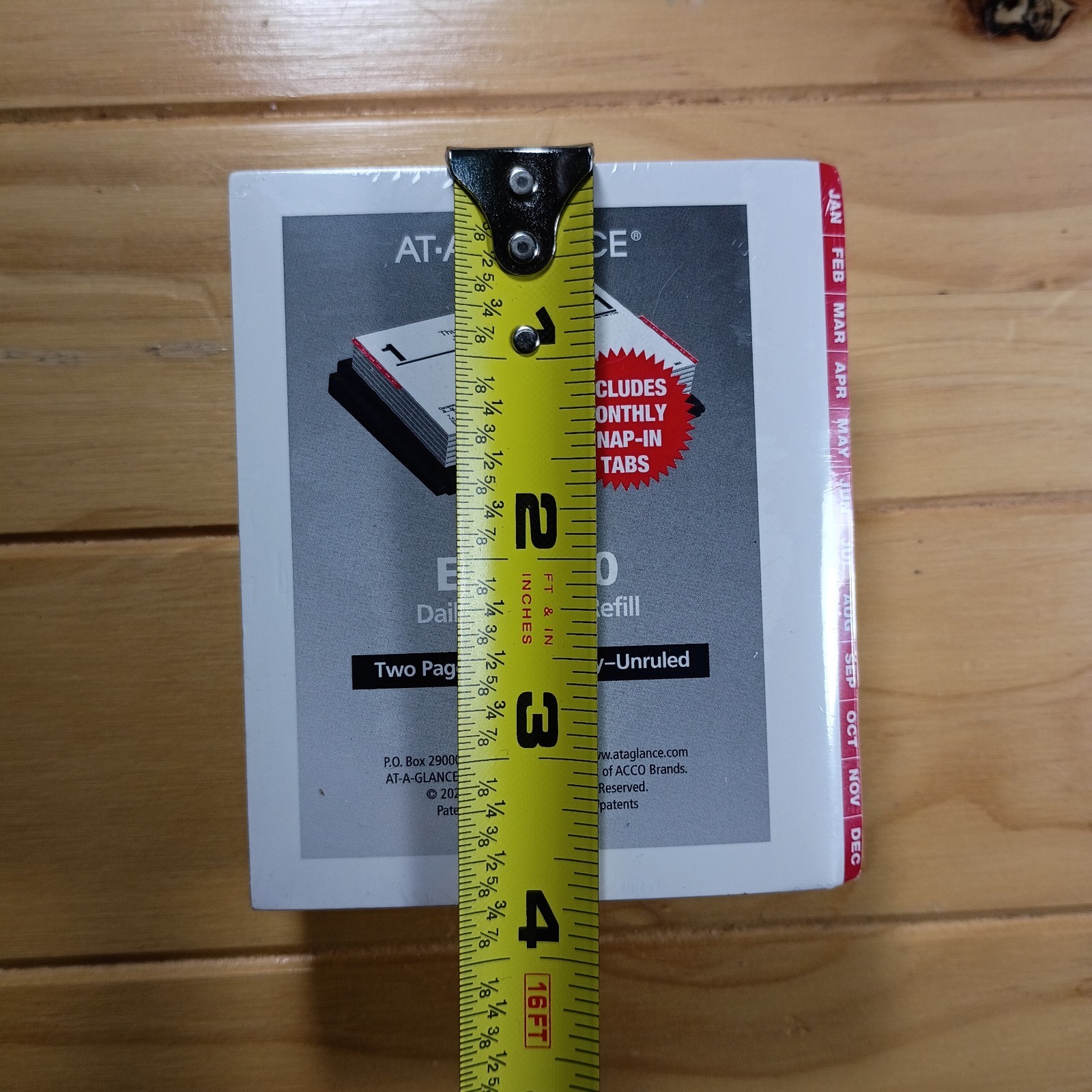 AT-A-GLANCE Daily Calendar Refill E919-50, 2 7/8 x 3 3/4 In, New.