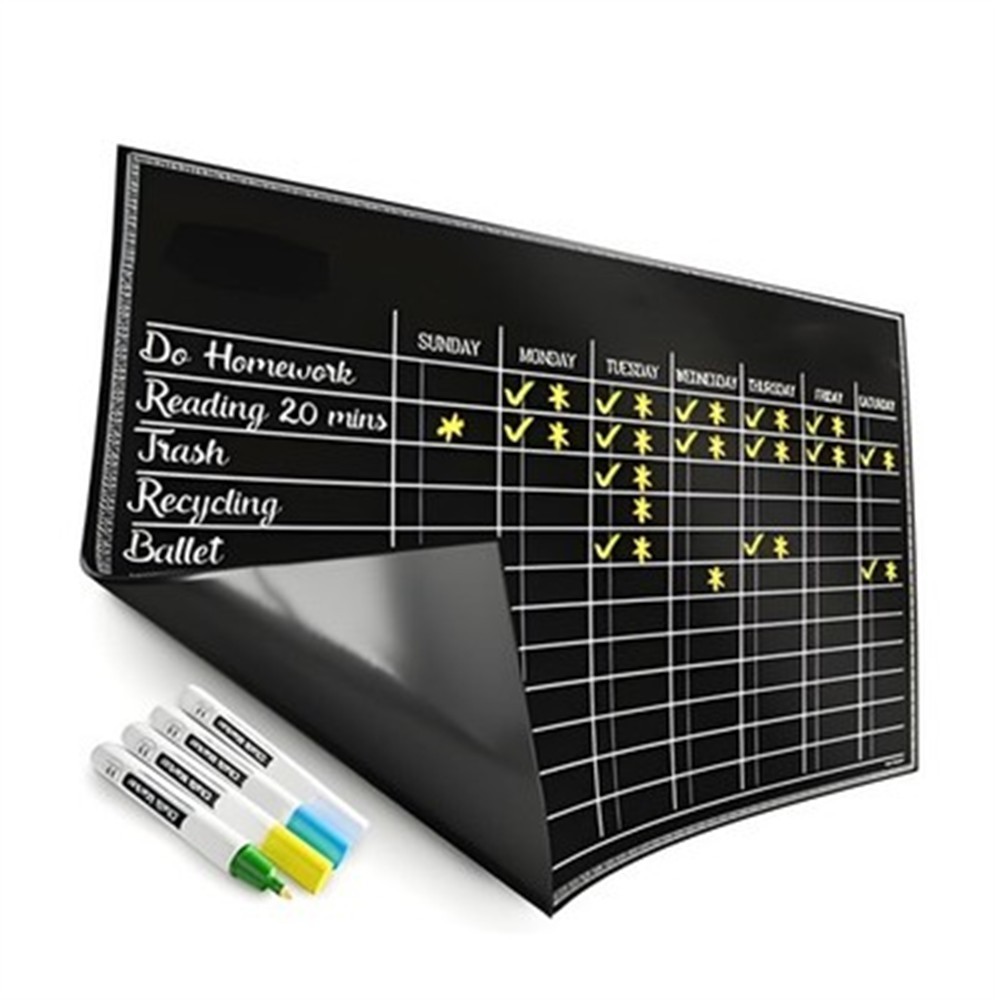 Magnetic Daily Reward Chore Chart Dry Erase for Kids Adults Refrigerator 17×12