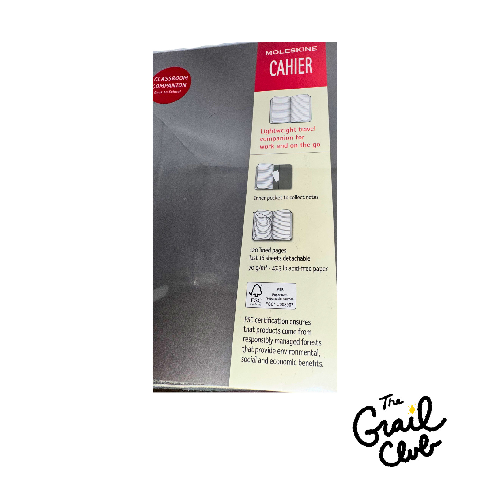 Moleskine Cahier Journal 120 Lined Pages 70g/m Acid Free Paper – Free Shipping