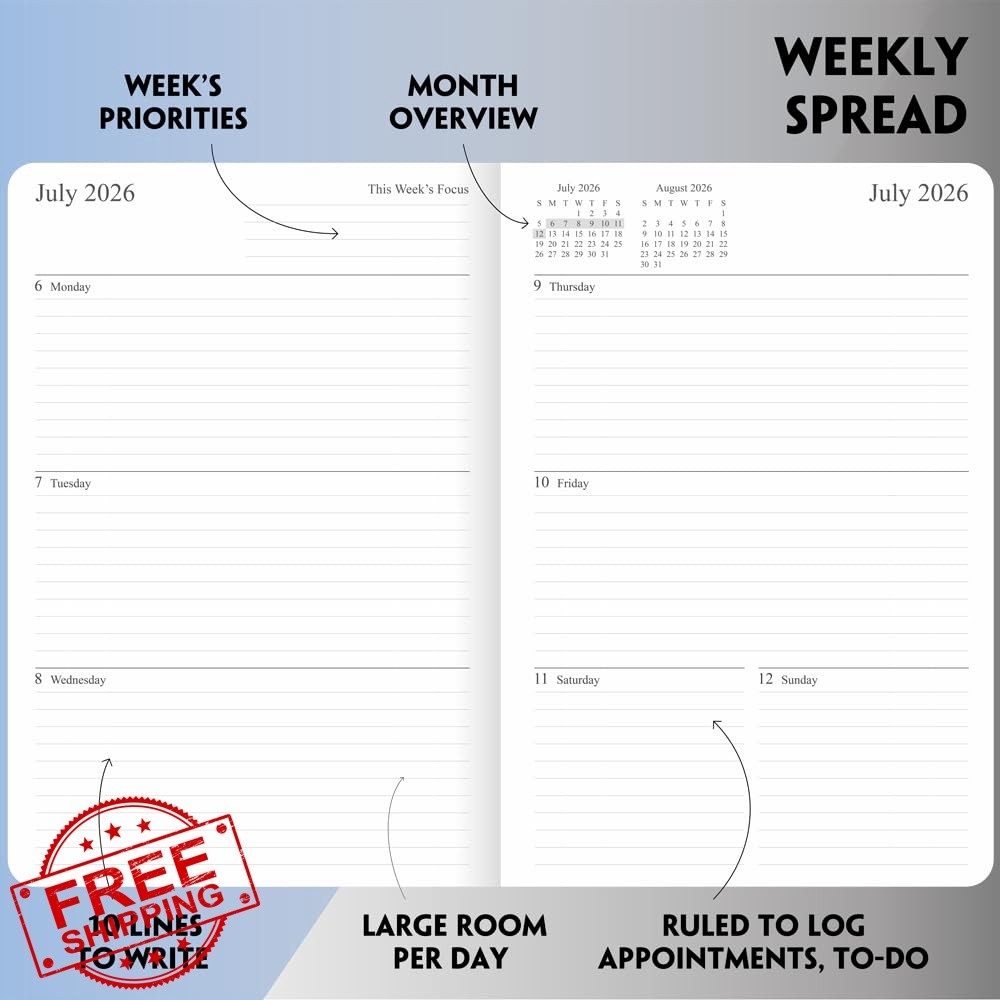 FanandRan 5.5×8.25 Teal 26-27 Planner