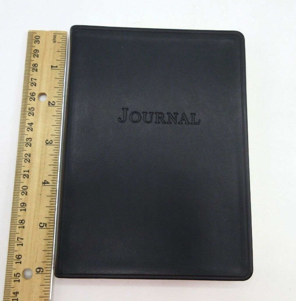 Full Grain Leather Journal 4×6″ 240 Lined Pages Graphic Image $60 NAVY