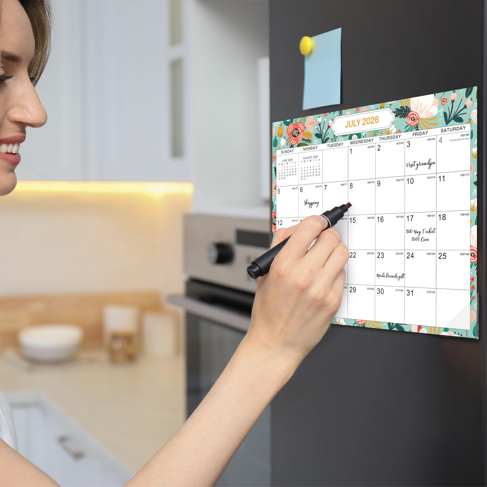 2026-2027 Magnetic Calendar – for Middle, Colorful
