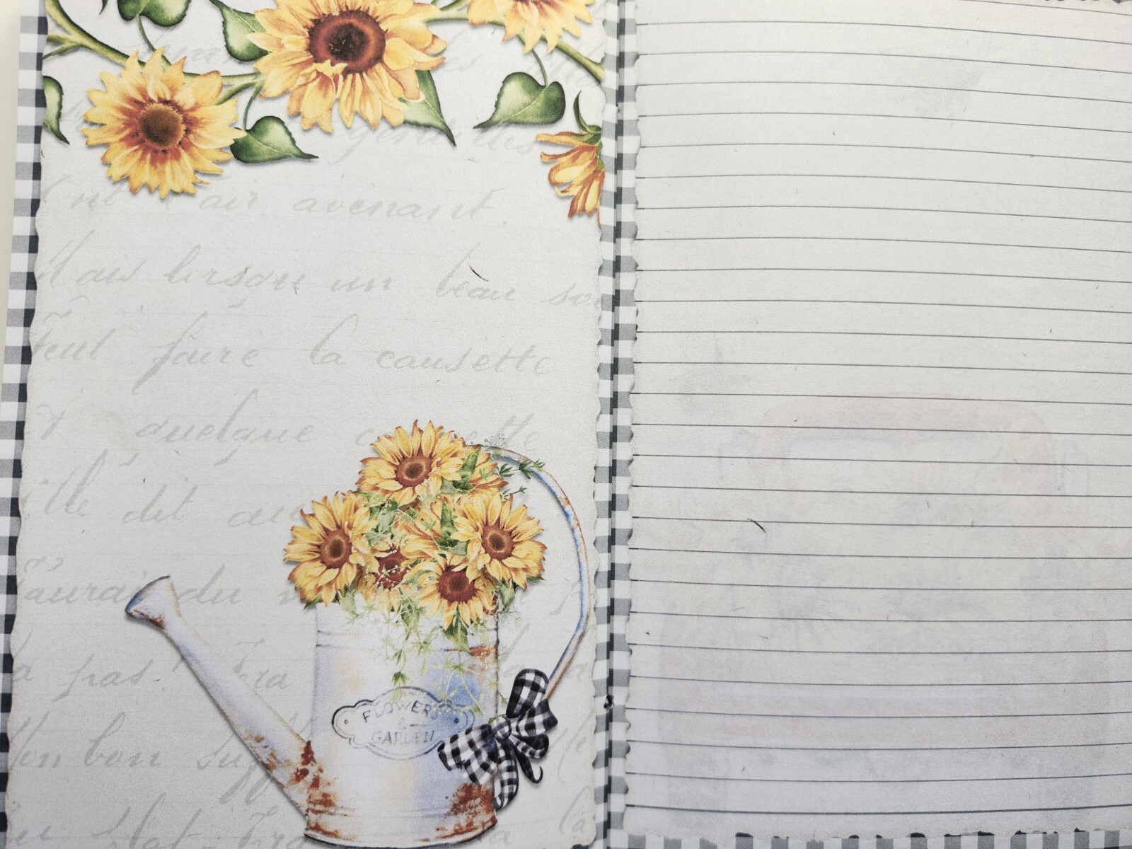 Junk Journal Blank Booklet “BEE KIND” BEES Sunflowers HANDMADE + LG 40pg 9×6