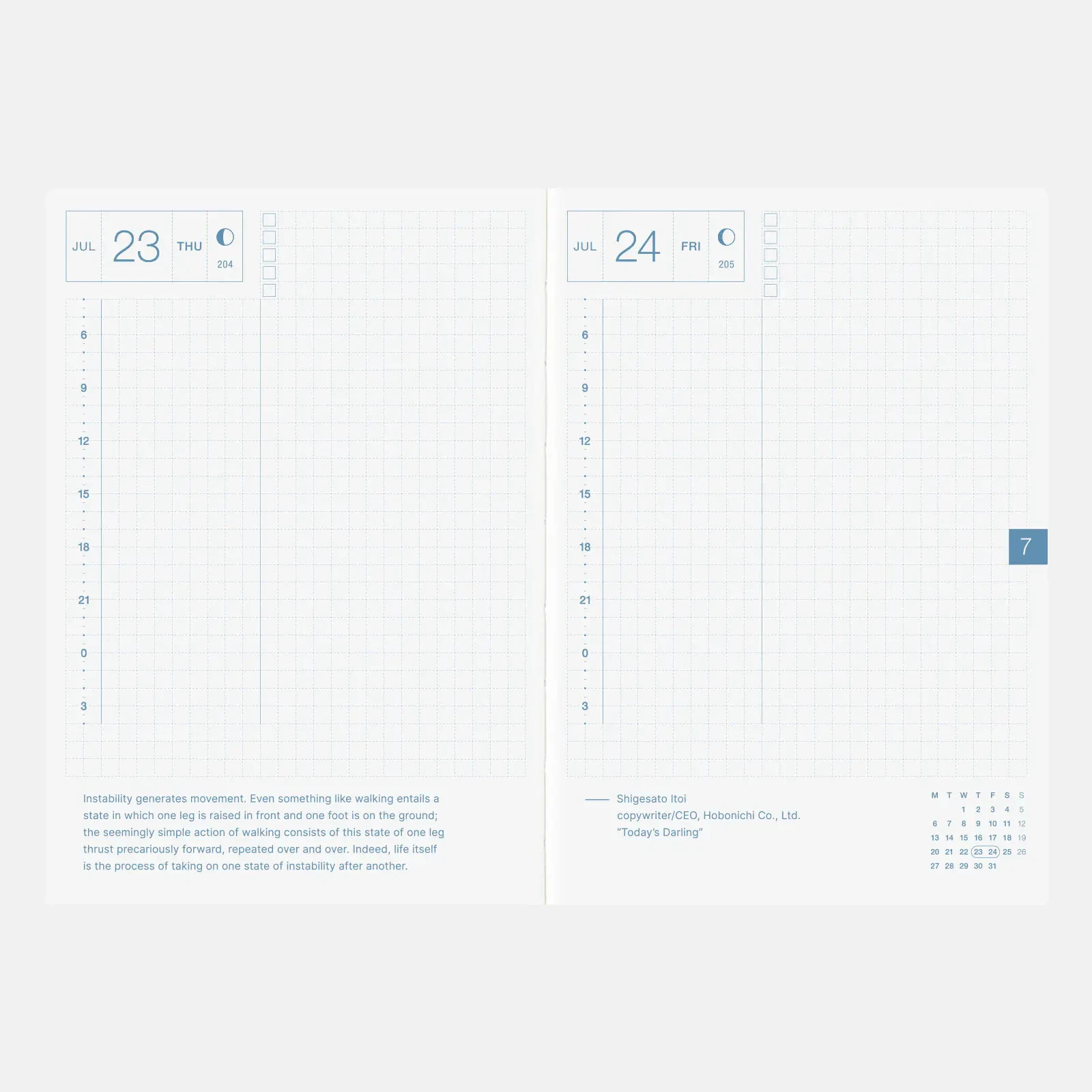 Hobonichi Techo 2026 Original(A6) English version Planner Diary Notebook Japan