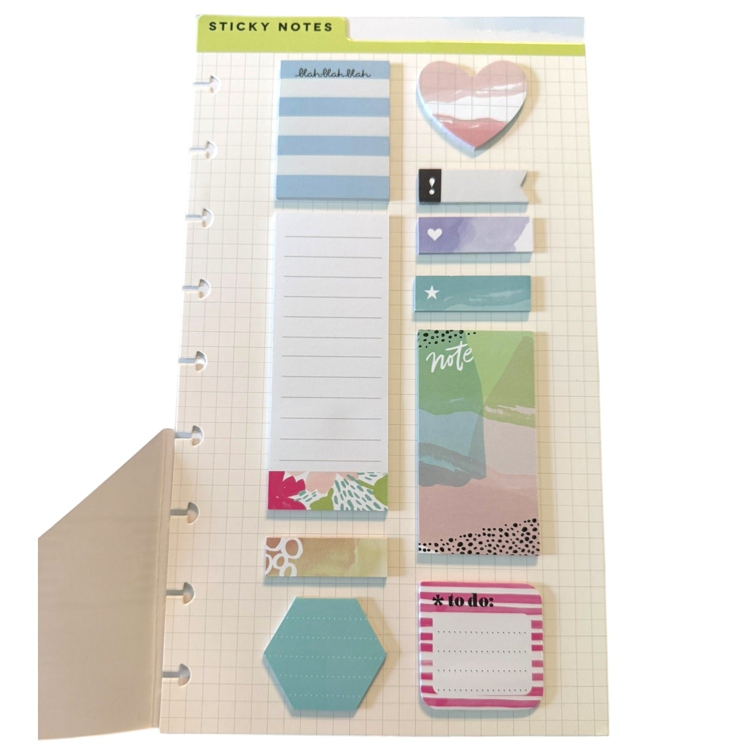Happy Planner Assortment Of 10 Sticky Notepads 200 Sheets Total
