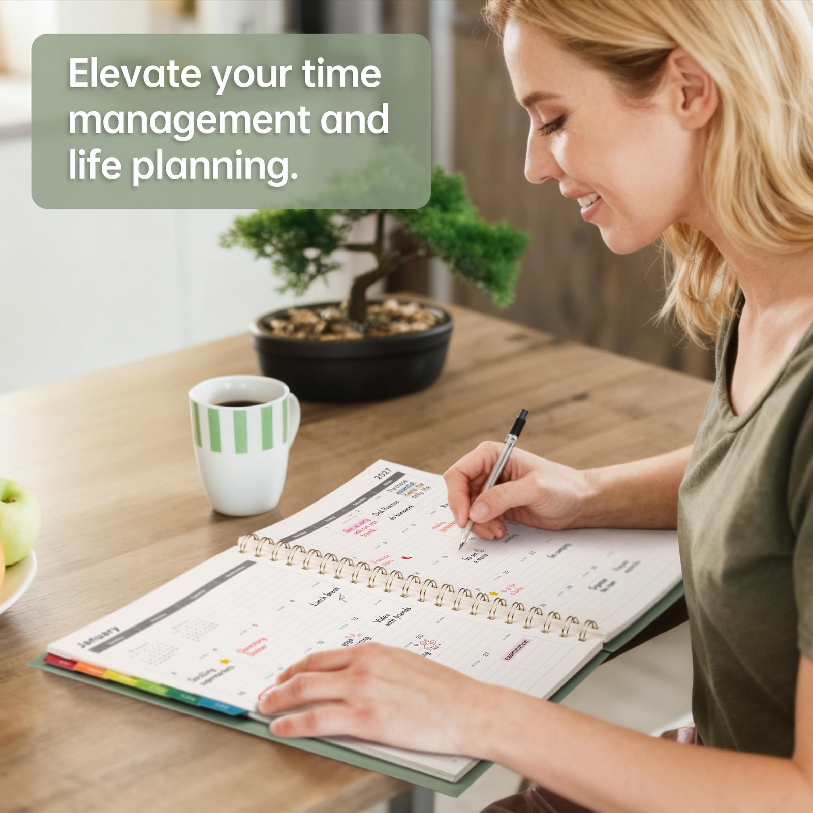 EMSHOI Academic Planner 2026-2027, Large A4 8.5×11, Weekly and Monthly Calend…