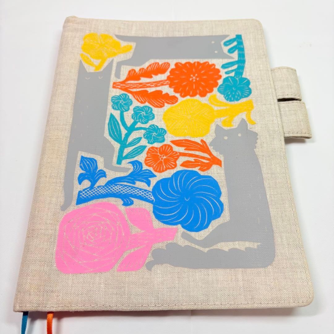 Hobonichi Techo Cousin A5 Cover Makoto Kagoshima Cat Trio Japan USED FS