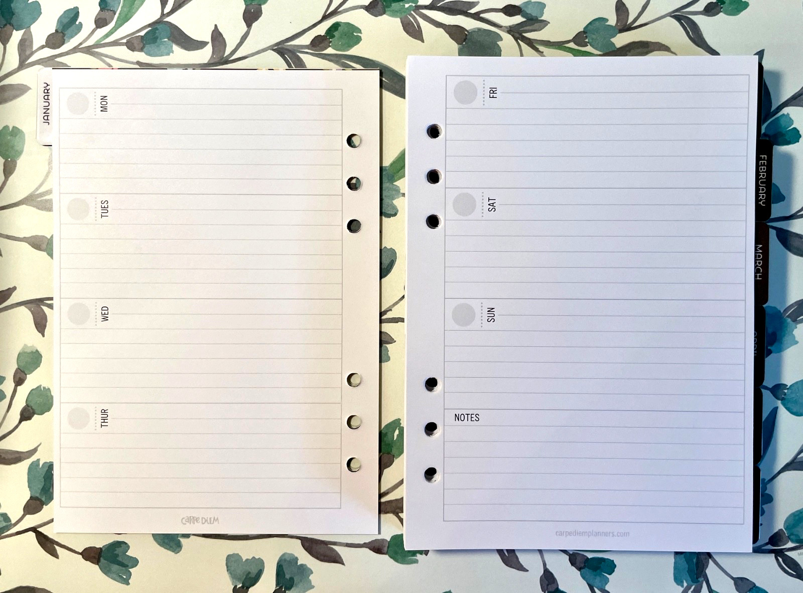 Carpe Diem Undated A5 Planner Inserts – Choose Joy