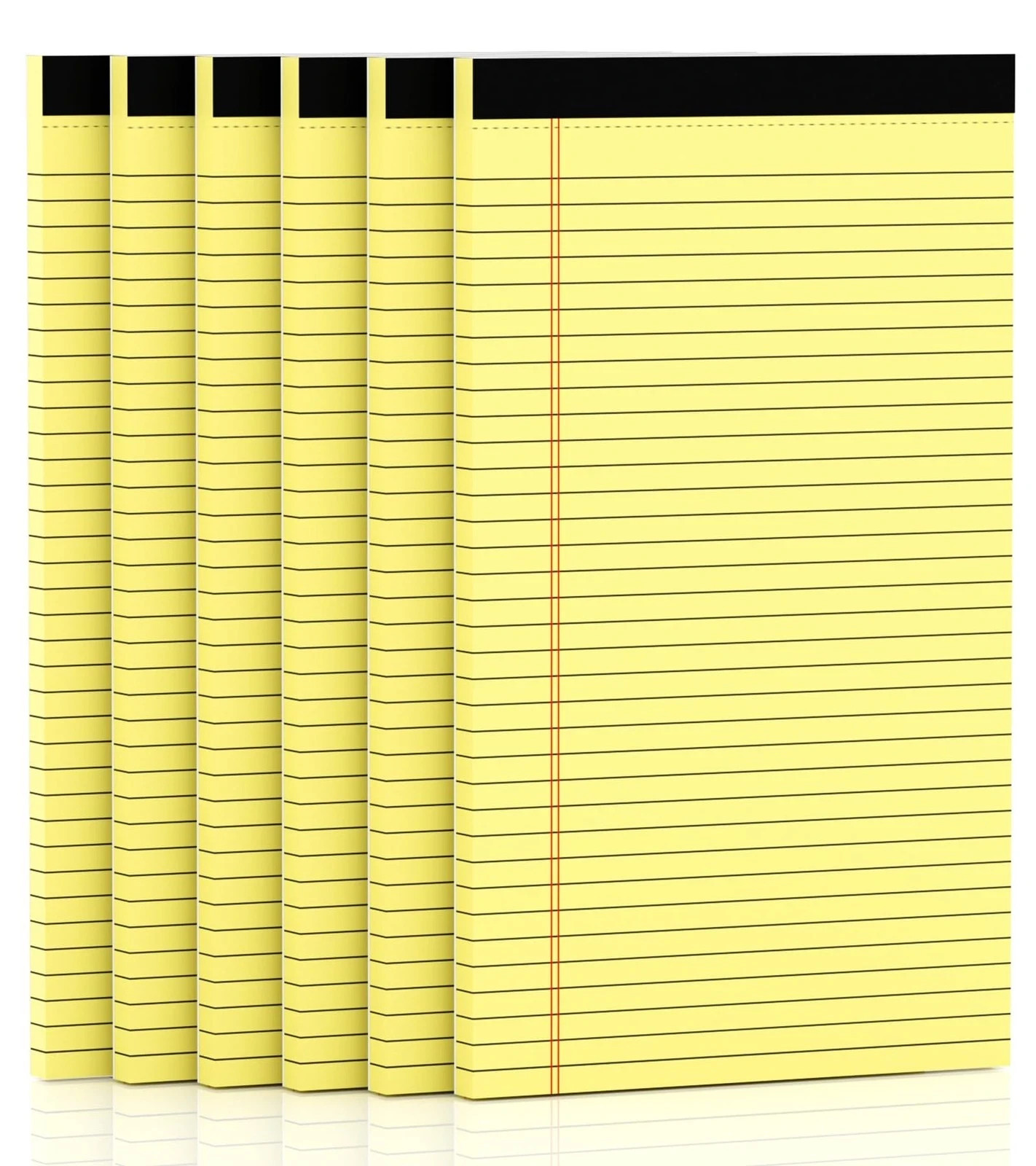 Yellow Legal Pads 8.5 x 14 Note Pads, 6 Pack 8.5 x 14 Notepads, Wide Ruled Li…