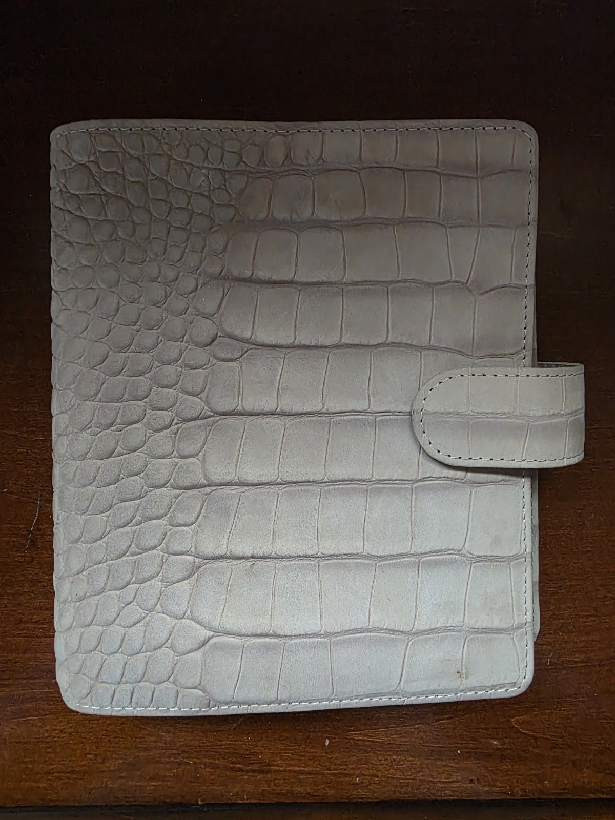 Van Der Spek VDS Velvet Stardust Croco Personal Wide Ring Planner With Fly Leaf