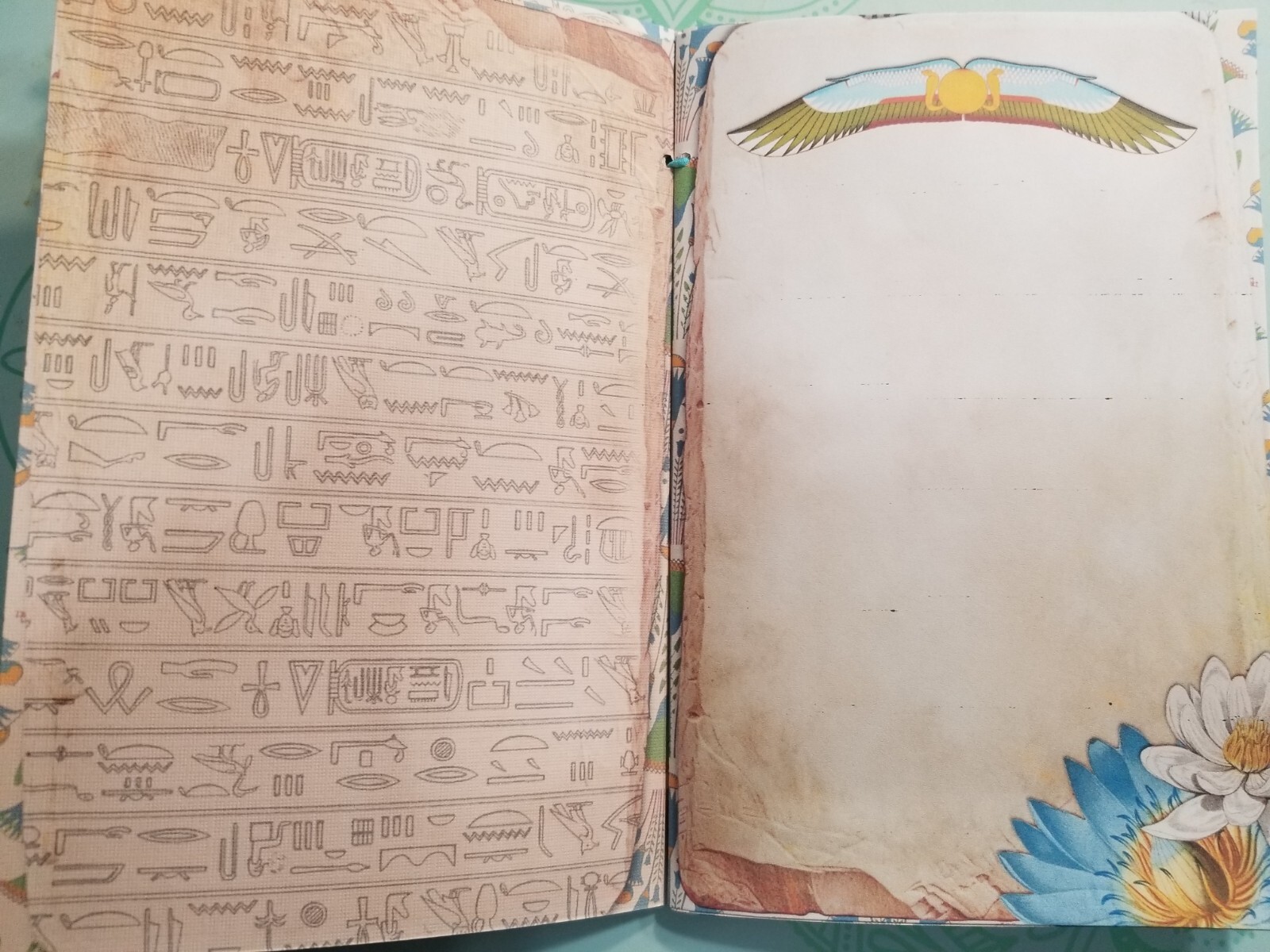 Junk Journal Booklet Blank “EGYPTIAN WONDERS” HANDMADE 5.5″x8.5″