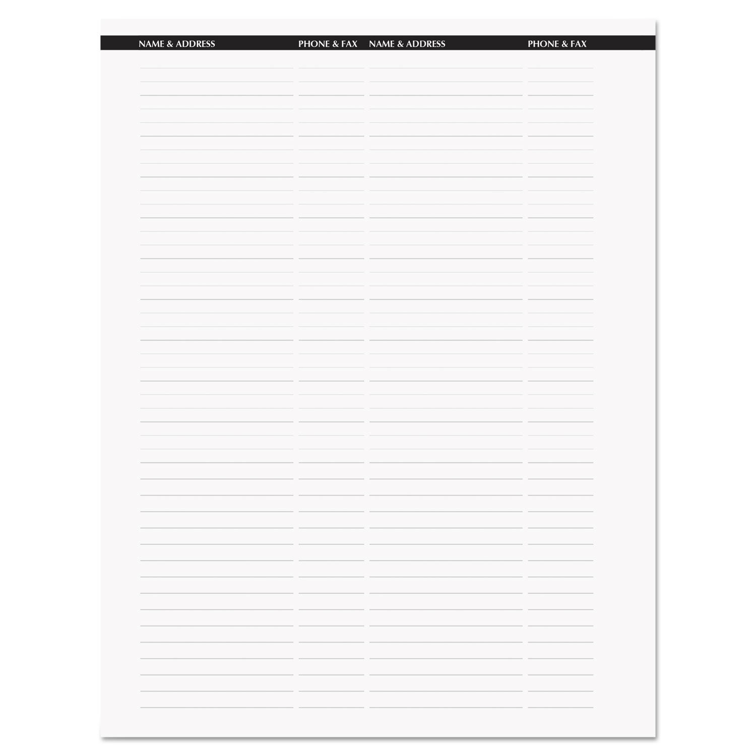 Doolittle 27202 Recycled Professional Weekly Planner, 15-Min Black