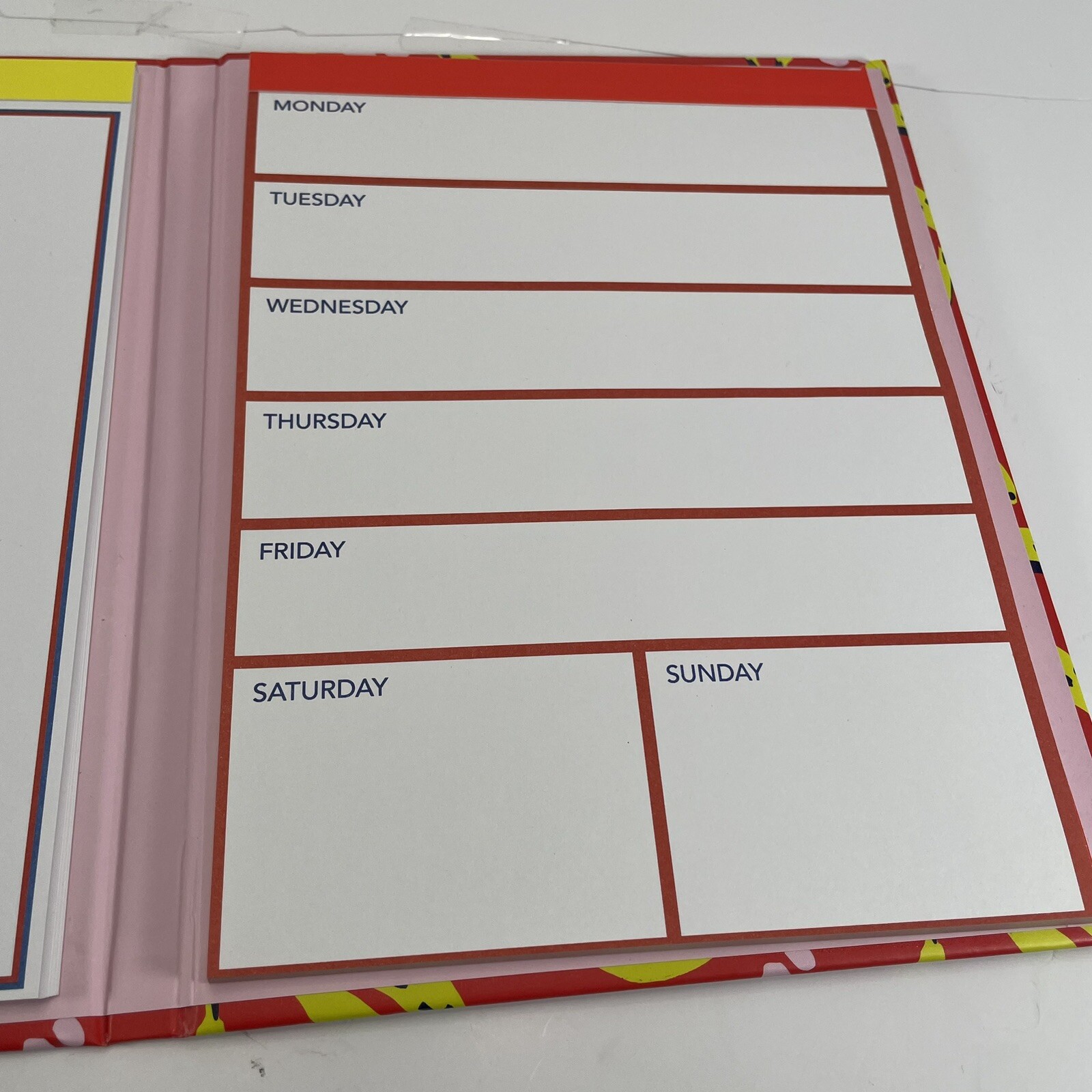 Novogratz Weekly Folio With Elastic Closure Weekly Pad To Do Sticky Pads Bananas