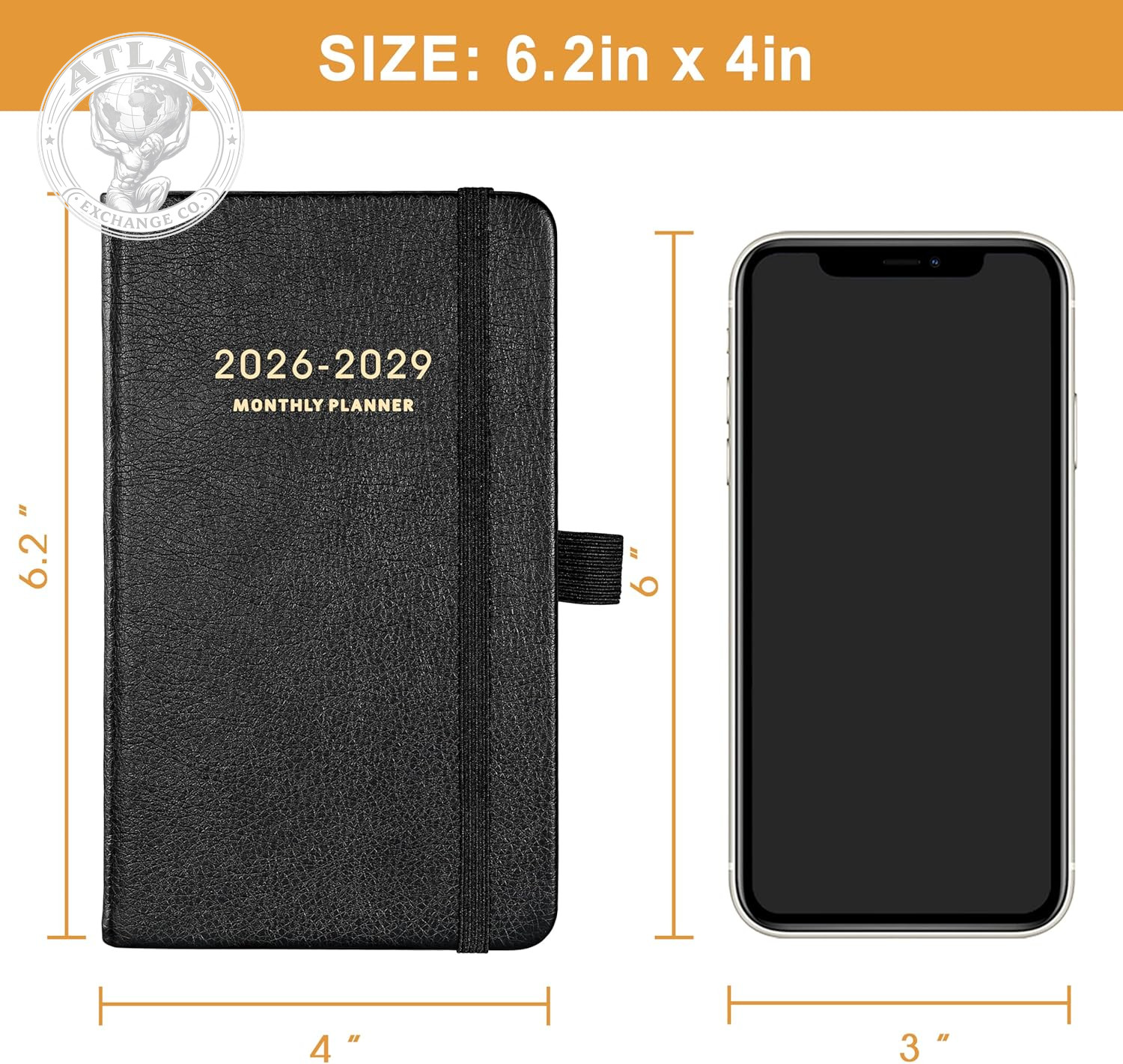 2026-2029 Pocket Planner – 3 Year Monthly Planner 2026-2029, Jul.2026 – Jun.2029