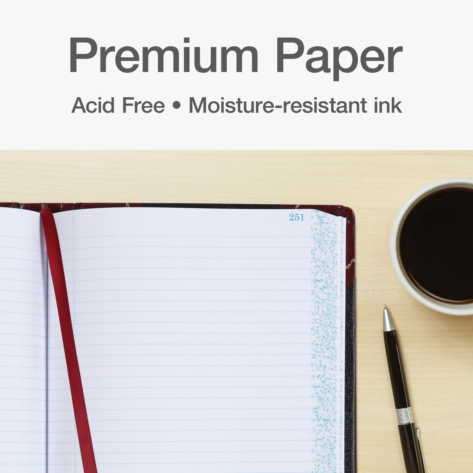 Boorum Pease 9 Series Account Book – Record Ruled, Smyth-Sewn Acid-Free 500