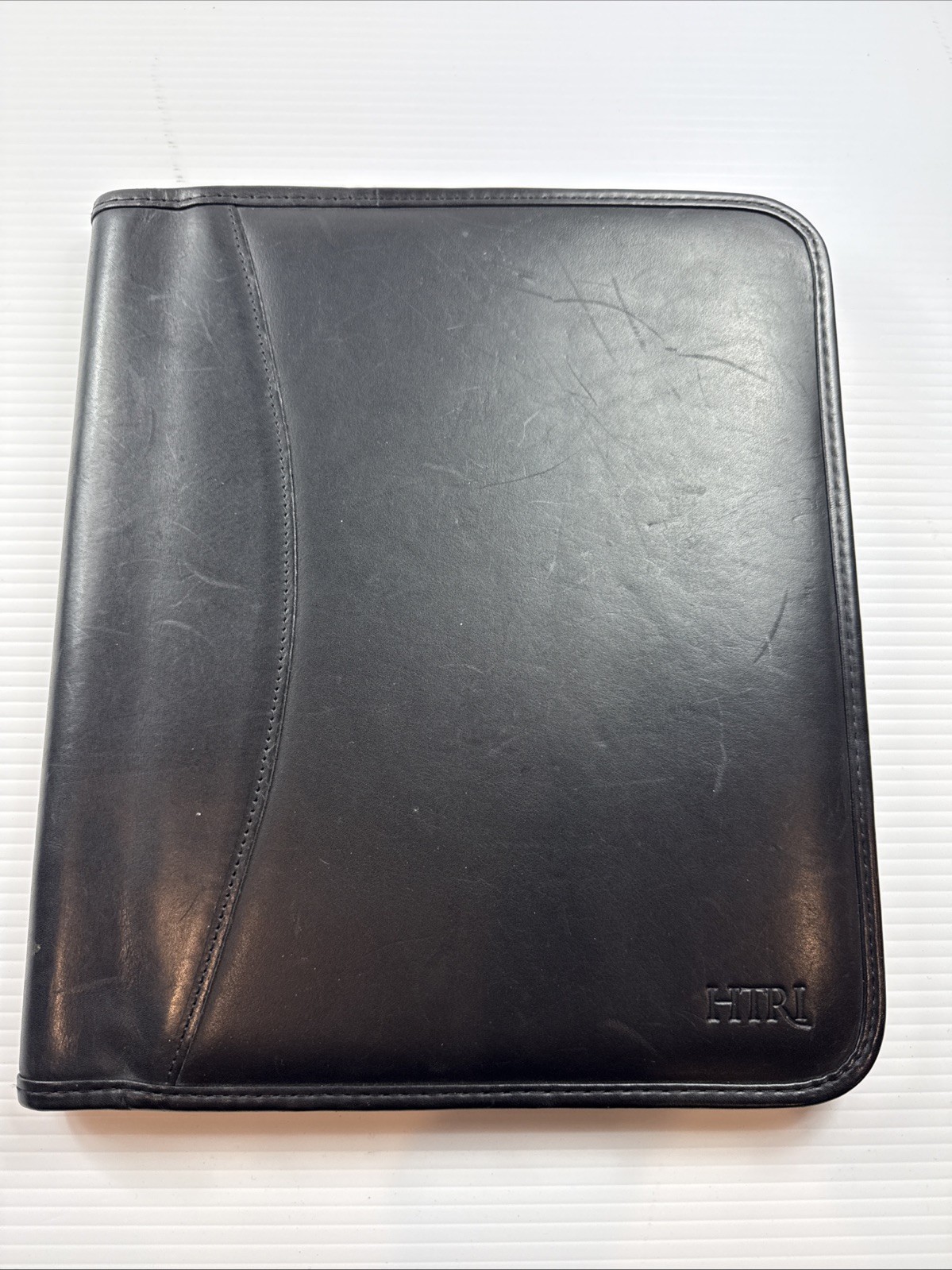 Levenger Leather Pro Folio Letter Size Smooth Black Notebook 13×11”