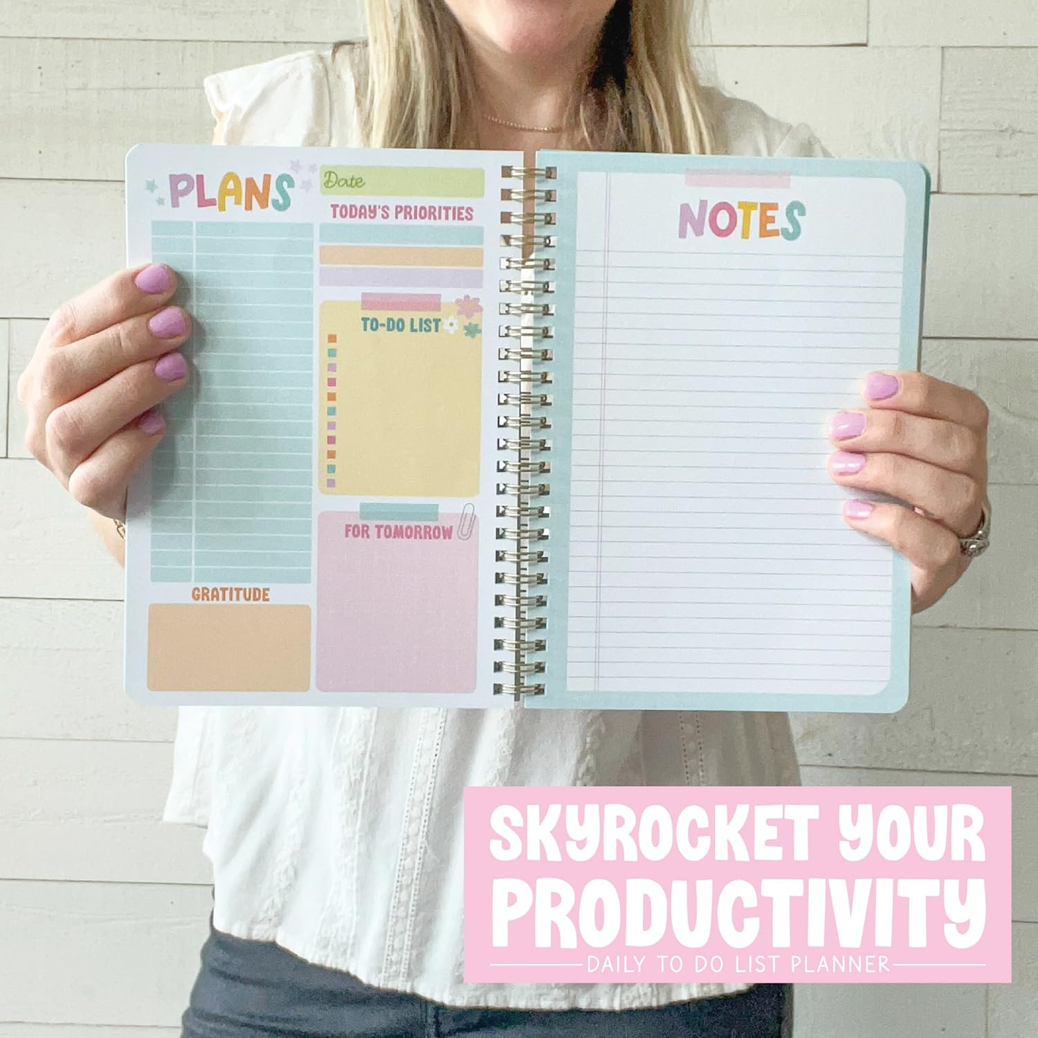 Daily Planner Undated – Undated Daily Planner with Hourly