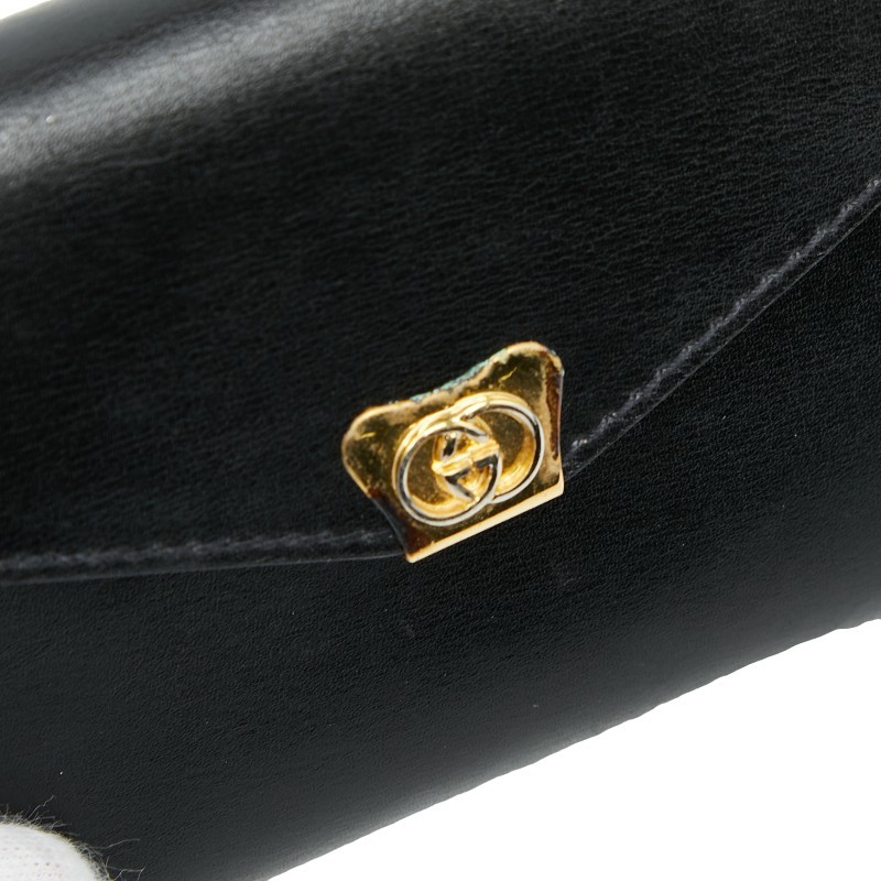 Gucci Notebook Cover 031 379 4328 Black Leather Women’s Ballpoint Pen Box