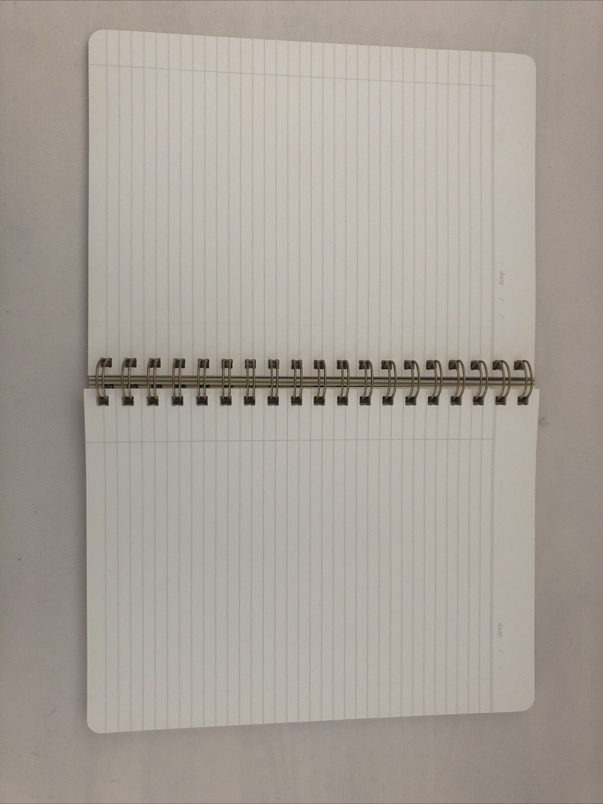 New Fringe Vegan Leather Grey Notebook High Quality (10 x 7.5 x .5 Inches)