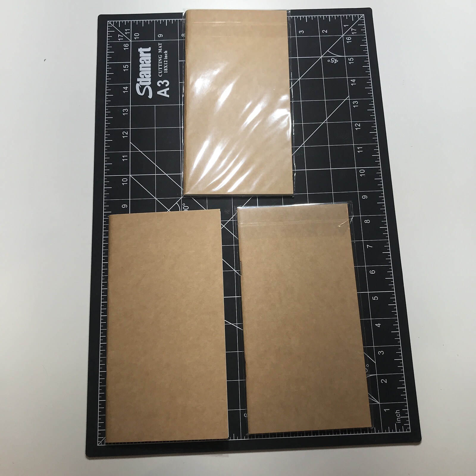 Kraft Paper Regular Traveler’s Blank Notebooks Set Of 3