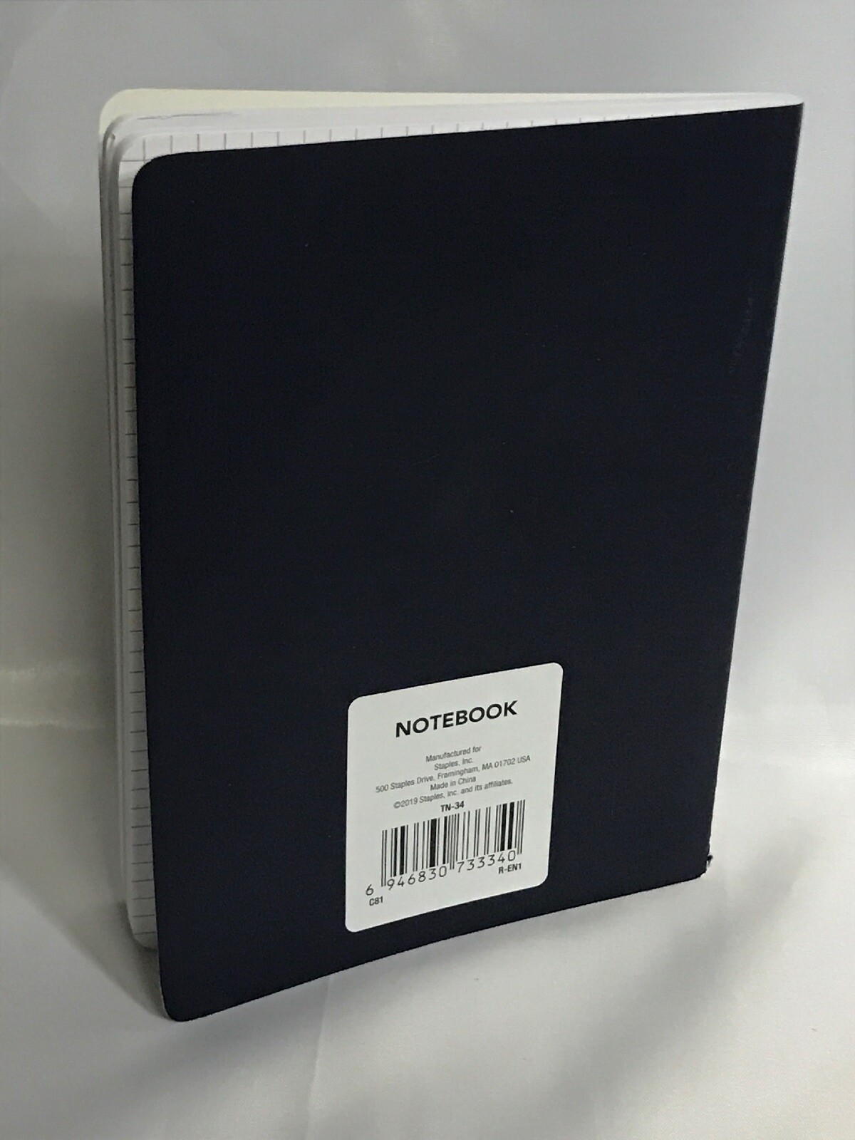 Travel Smooth Soft Cover Notebook, 60 Travel Sheets, Navy Blue, (TN-34)