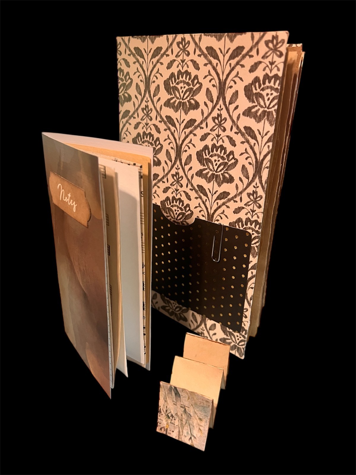 Junk Journal With Coffee Dyed Paper 8×6 Inches
