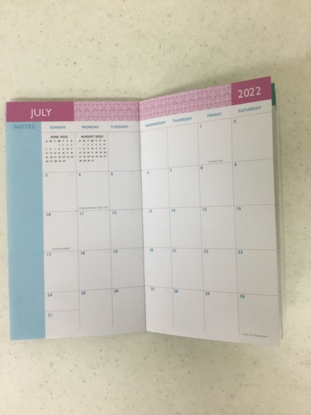 2 year 2021-22 Monthly Planner Calendar Organizer Pocket/Purse Size6 1/4”x3 1/2”
