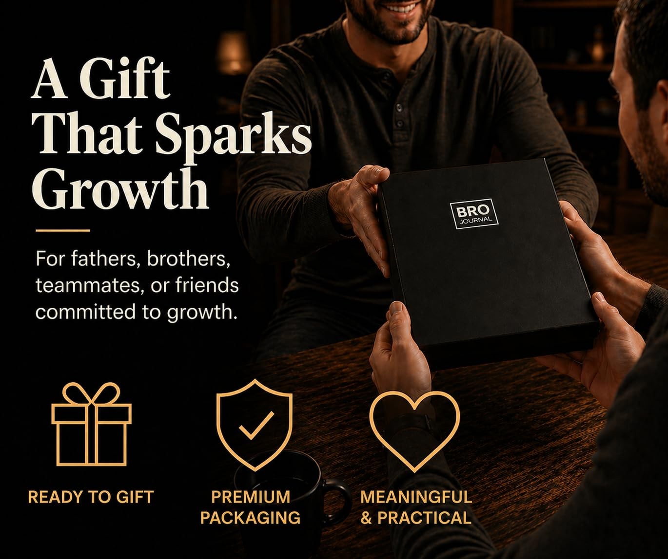 Self Mastery Journal for Men | 12-Week Guided System 12 Weeks, Black