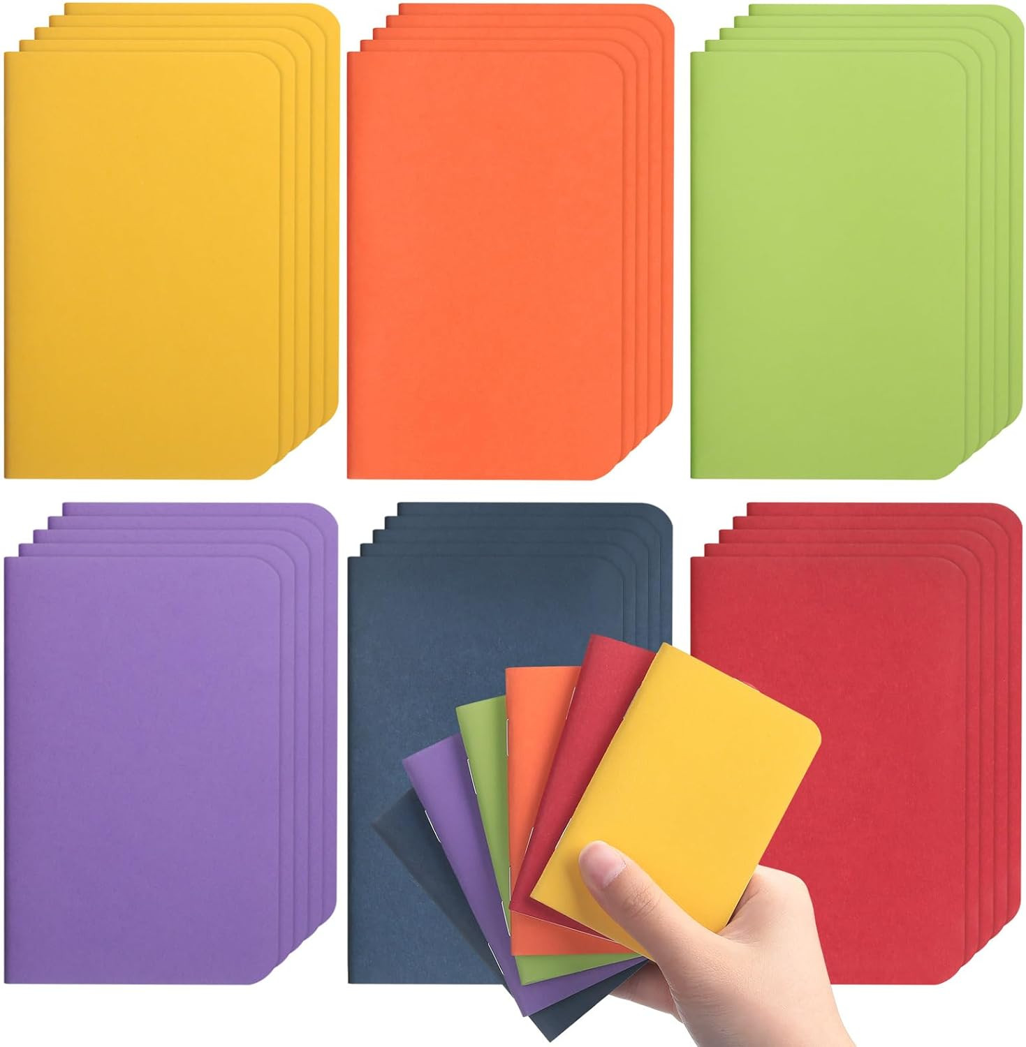 30 Pcs Pocket Notebook Bulk 2.5″ X 4″ Mini Lined Notepads Small Wallet