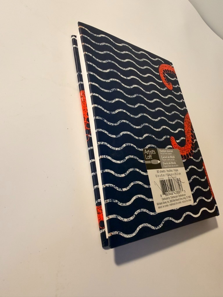 Artist’s Loft Journal Octopus Dark Day Cover Unique – Acid-Free Paper Unlined