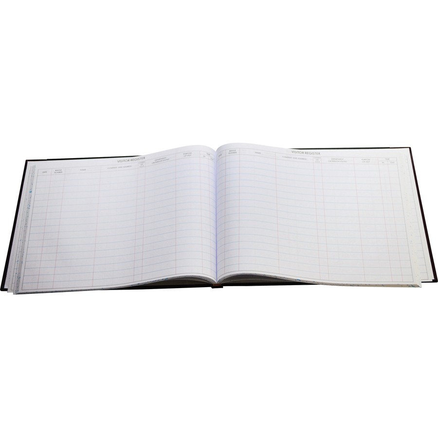 Acco S491 Visitor Register Book 208 Sheets Black 9.5×12.25