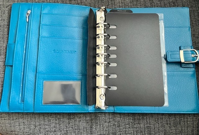 Day-Timer Blue Ring-Bound Planner Organizer Binder