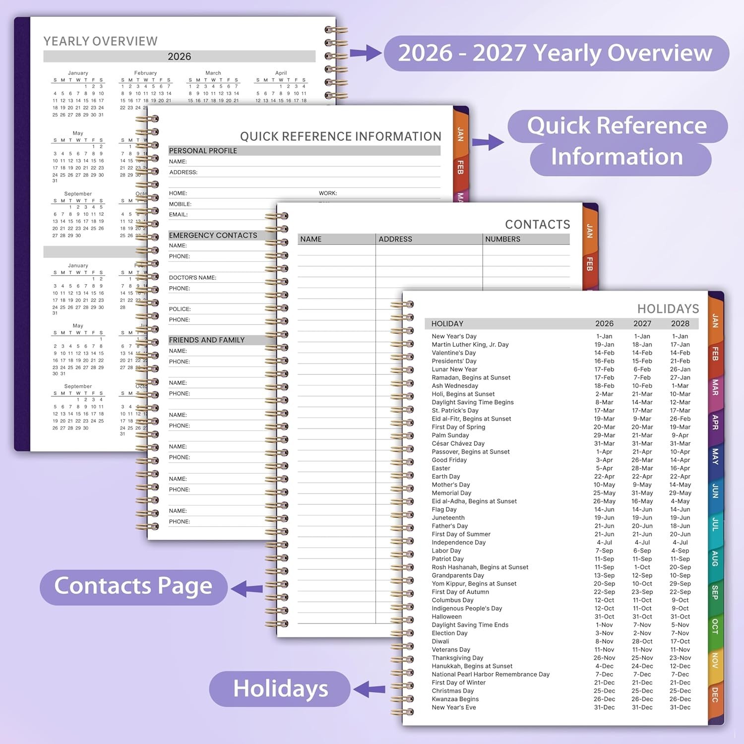 2026 Appointment Book/Planner – 8.2″ x 11″, Daily Planner 2026 from Jan. 2026…