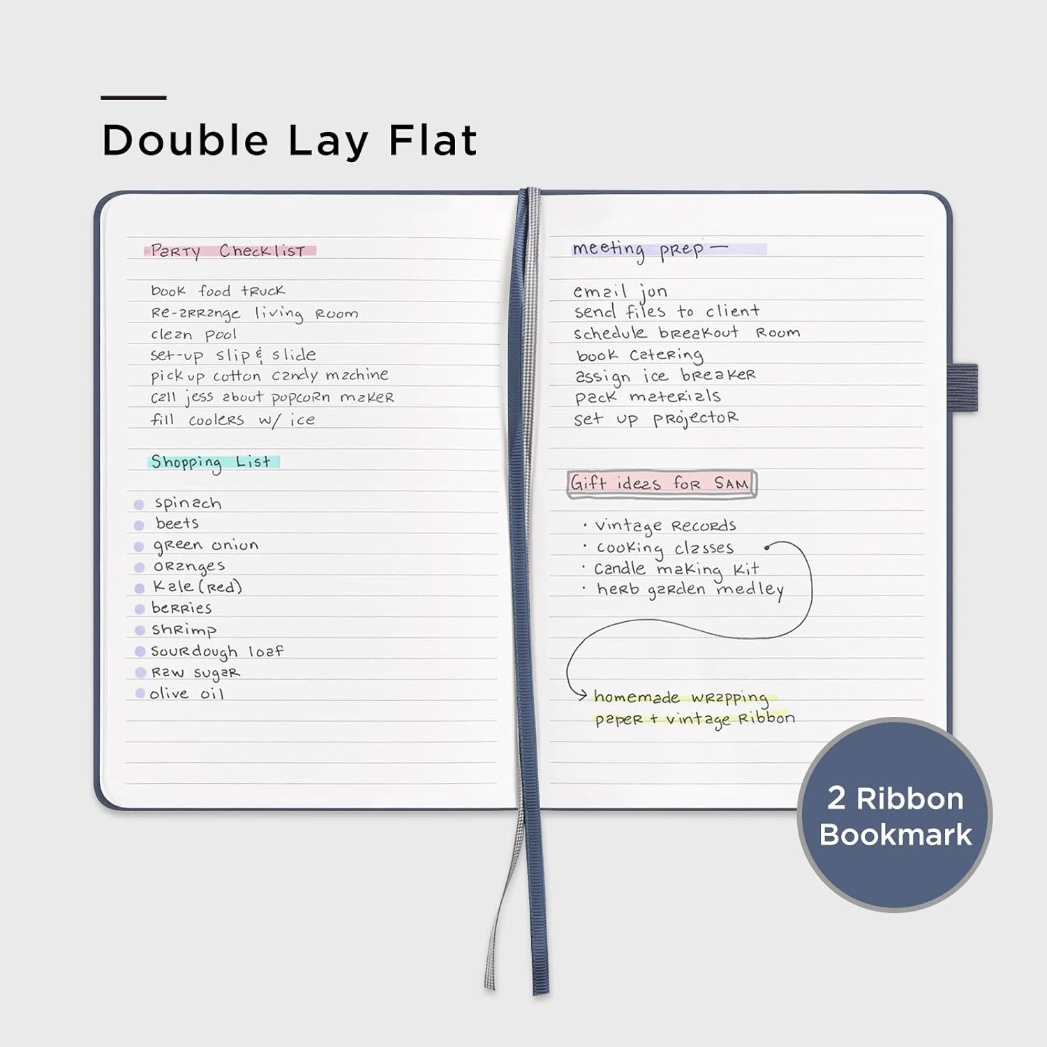 Lined Journal Notebook, 160 Pages, A5 5.7 X 8 Inches College Ruled Thick Paper N
