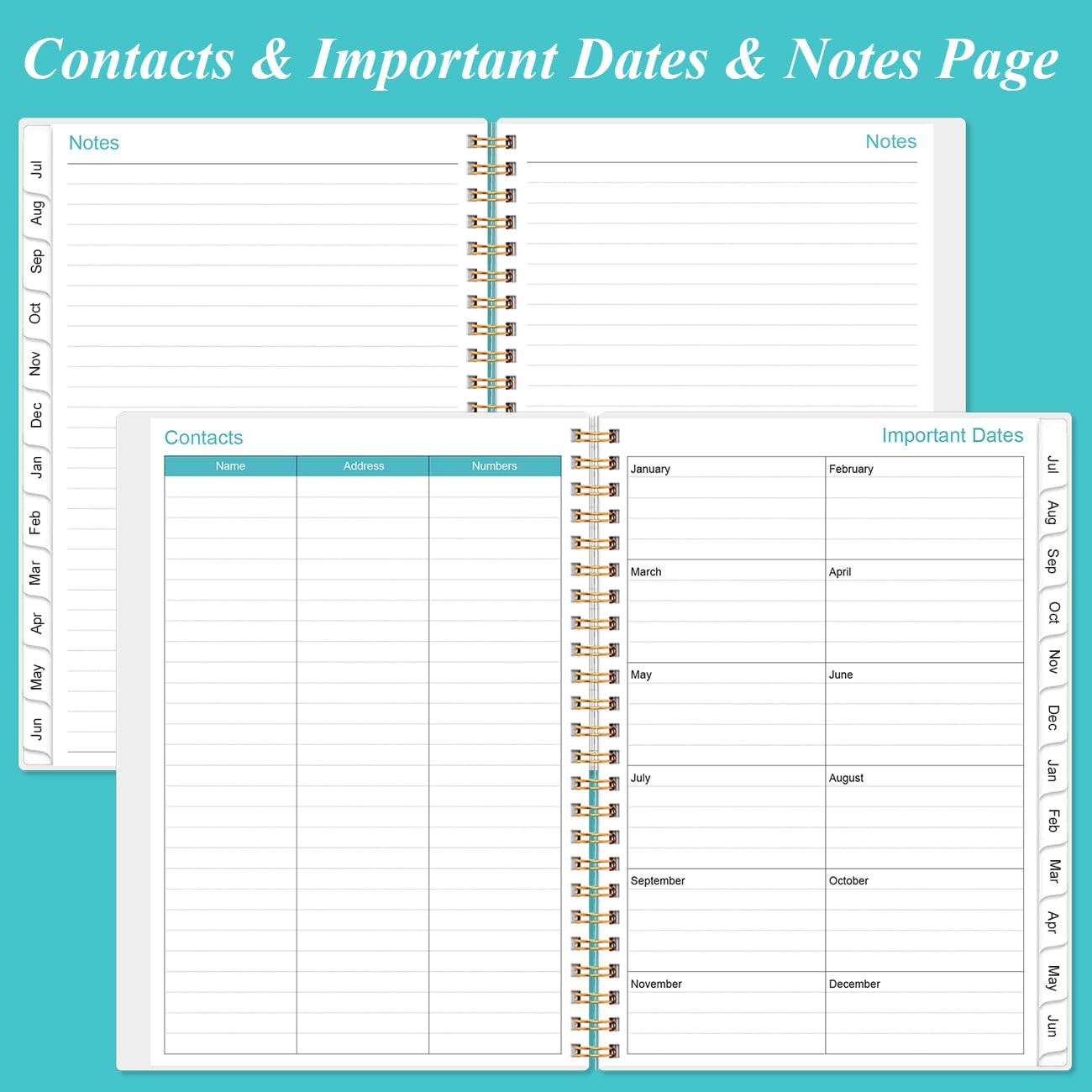 2025-2026 Appointment Book – Daily Hourly 5.8″ x 8.5″, Pink Flowers