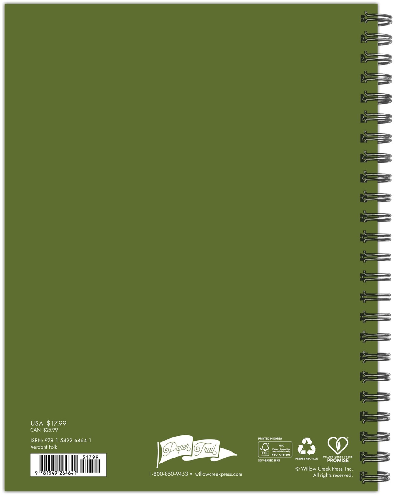 Verdant Folk Academic Year July 2026 – June 2027 6.5″ x 8.5″ Weekly Planner
